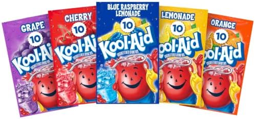 Kool-Aid Powdered Drink Mix, Variety Pack, 50 ct Packets